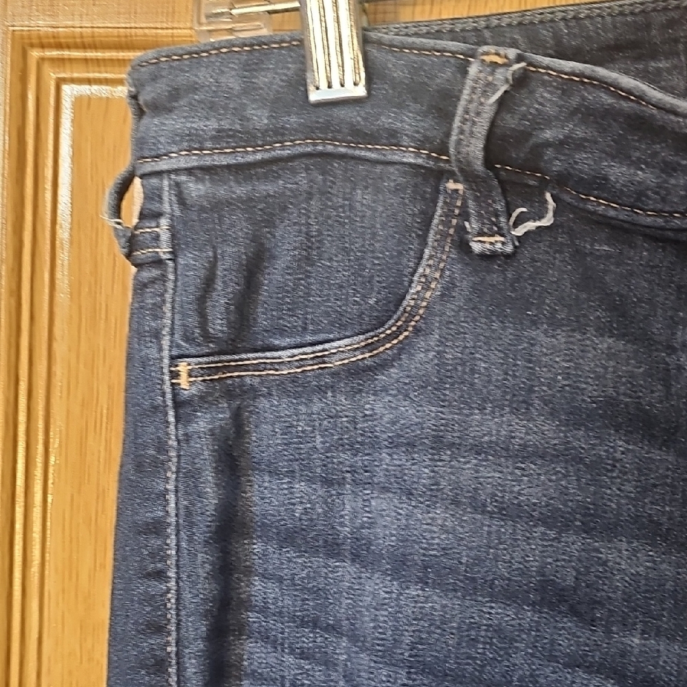 Hollister Dark Blue Distressed Skinny Jeans - Picture 4 of 10
